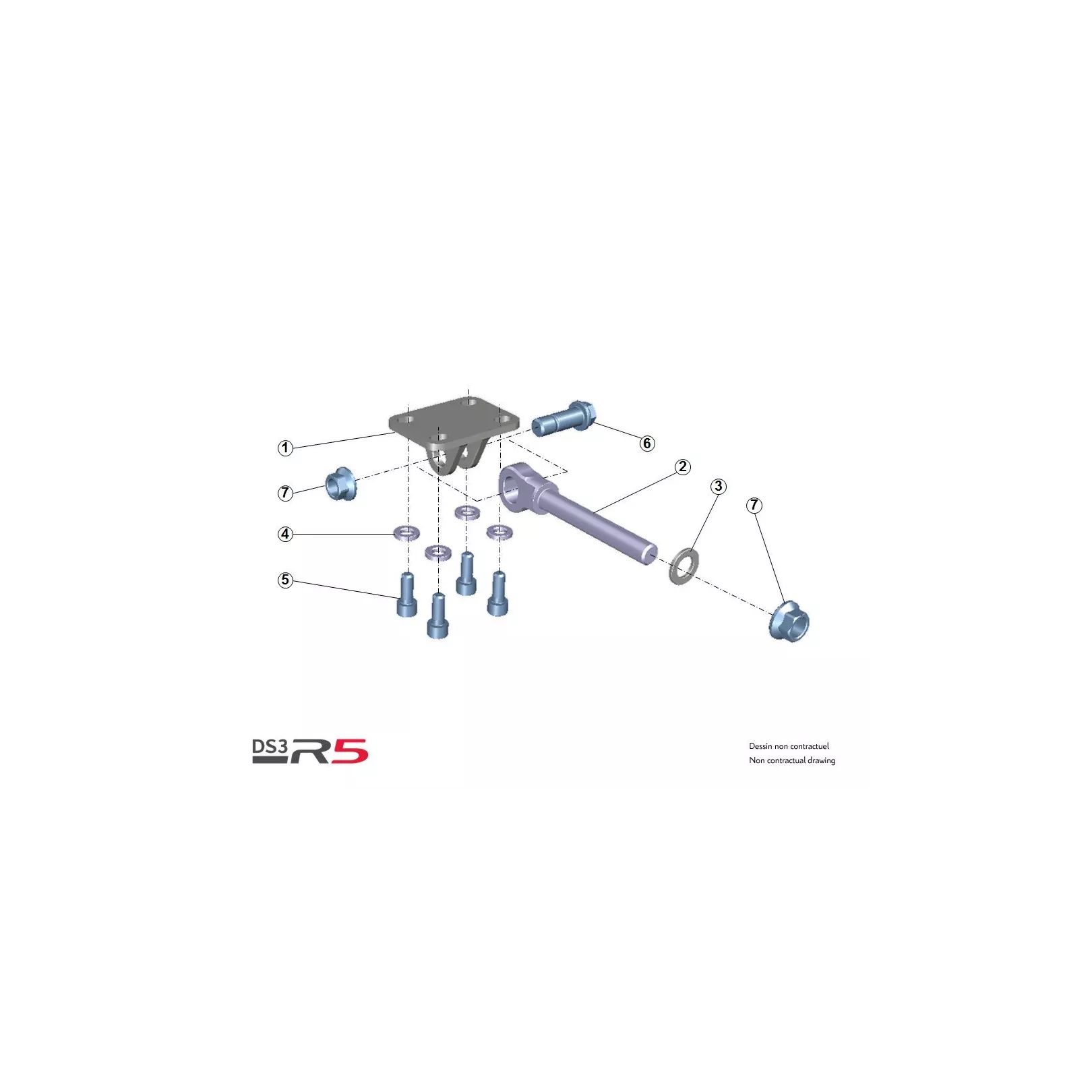 D11 Engine and gearbox mounts - DS3 R5 - Boutique Citroën Racing