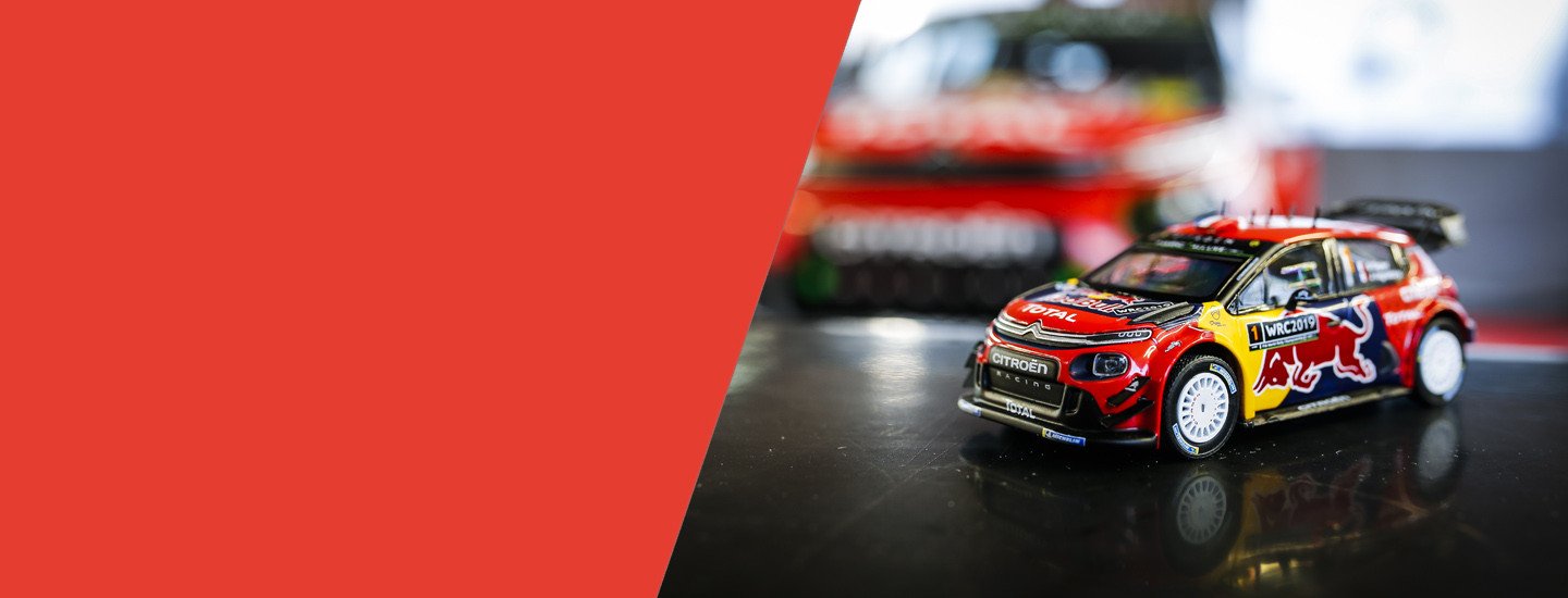 Diecast model cars Citroen C3 1/43 Spark WRC No.11 Total Abu Dhabi WRT Rallye WM Rallye Tour de Corse 2018 S.Loeb/D.Elena